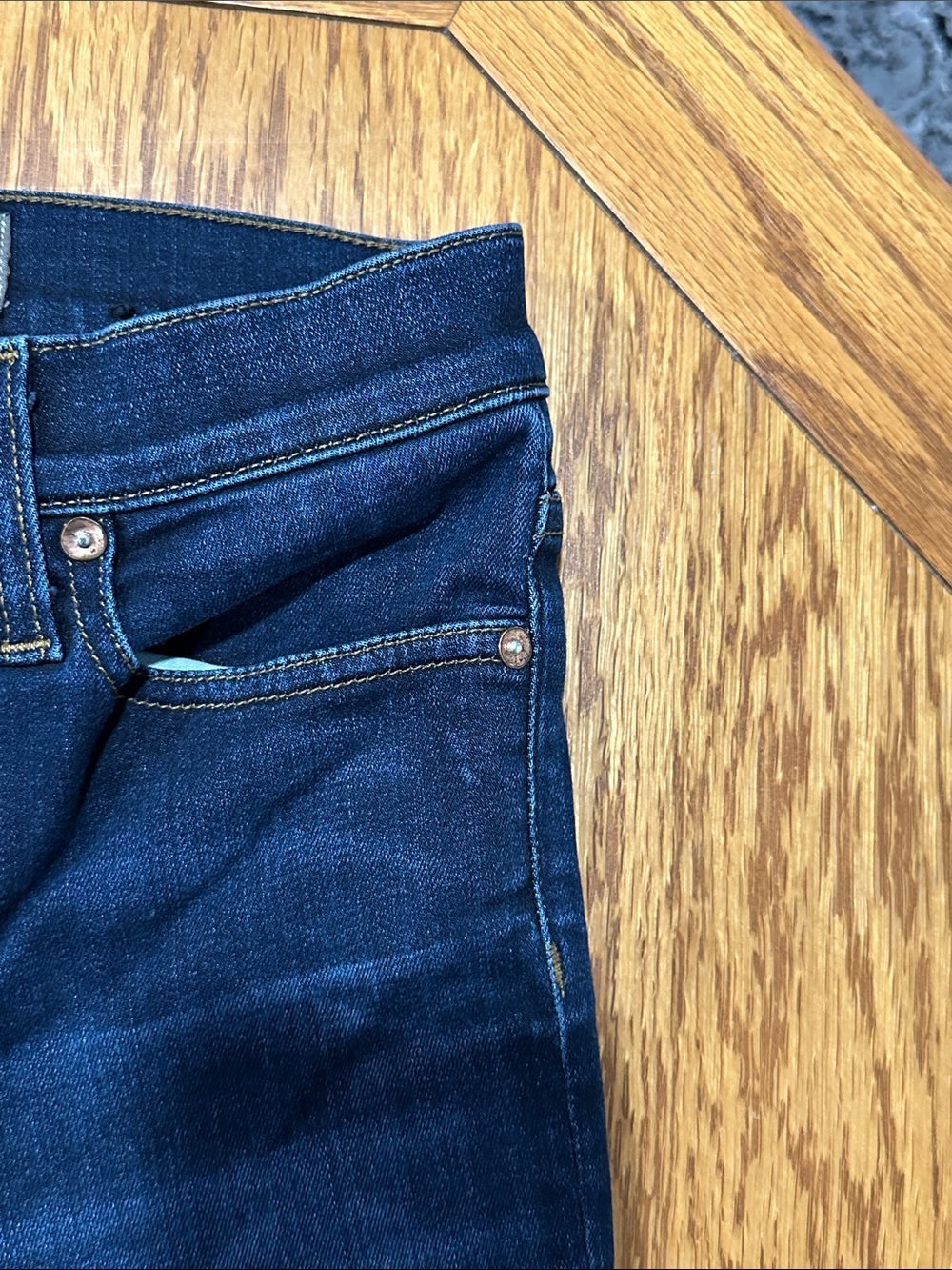 *POINT SUR* Dark Blue Skinny Denim Jeans California Made in USA Size 26 - Picture 4 of 8